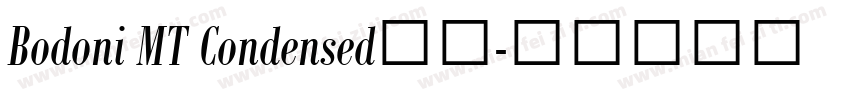 Bodoni MT Condensed字体字体转换